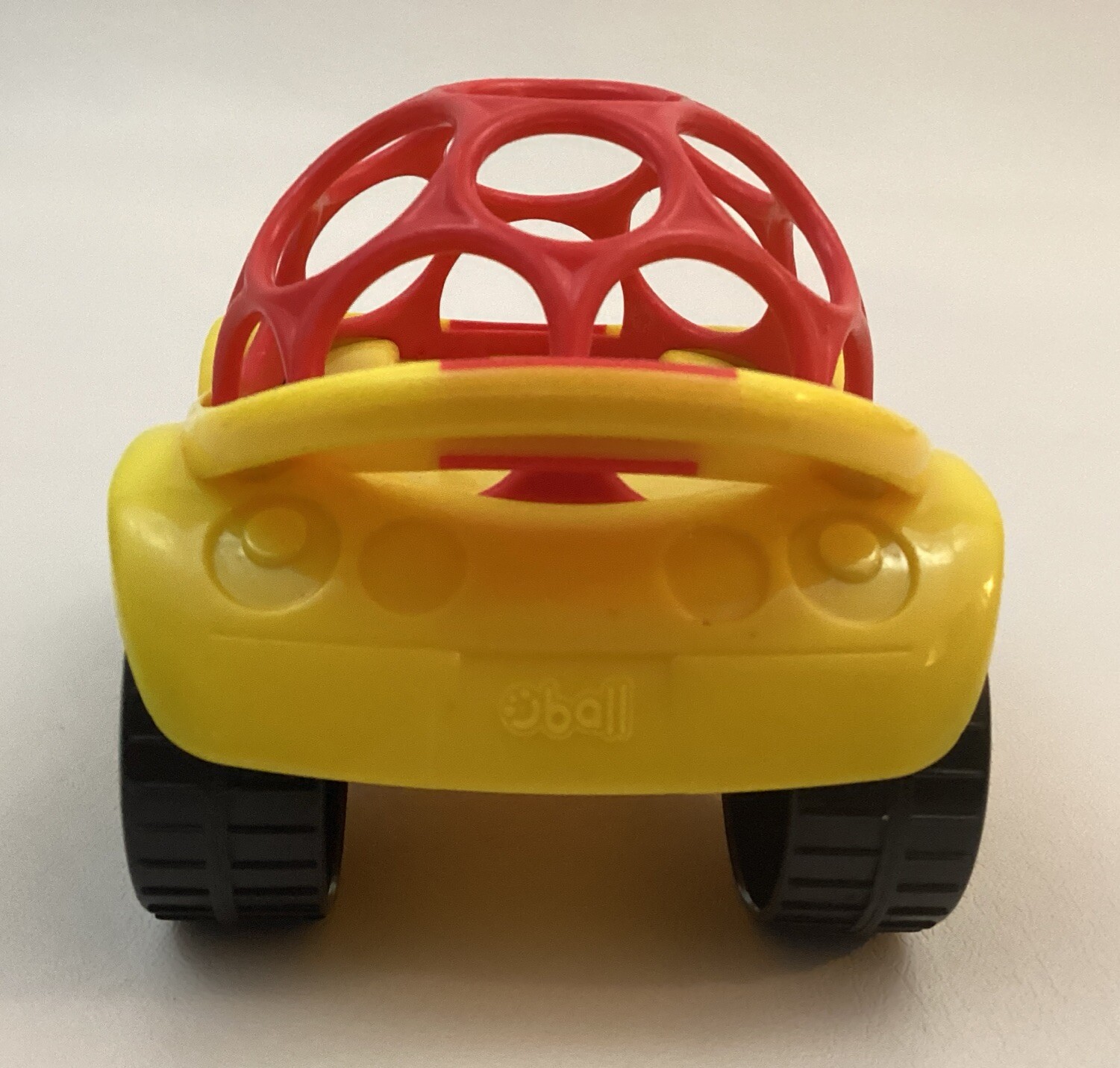 Oball Go Grippers Rattle Roll Race Sports Cars Lot of 2 Yellow Blue Toys