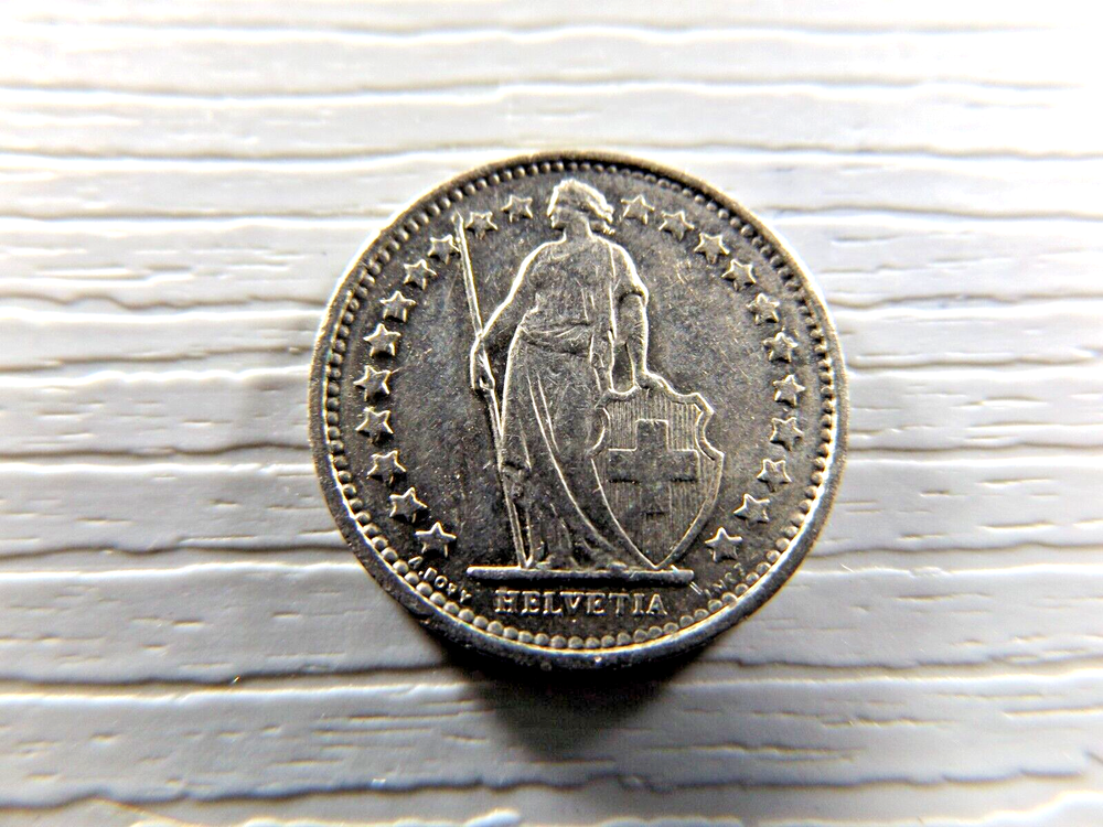 SWITZERLAND 1976 1/2 (Half) Franc