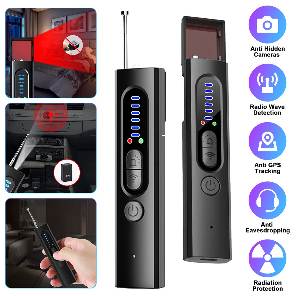Portabl Hidden Camera Detector, Camera Detector, Anti Spy, GPS Tracker Detector