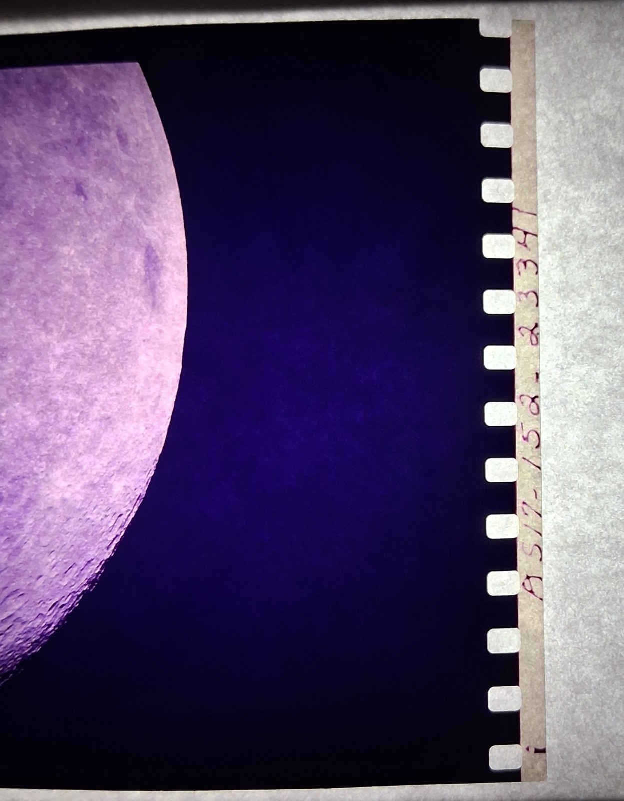 VINTAGE NASA APOLLO 17 70MM FILM CUTOUT AS17-152-23341