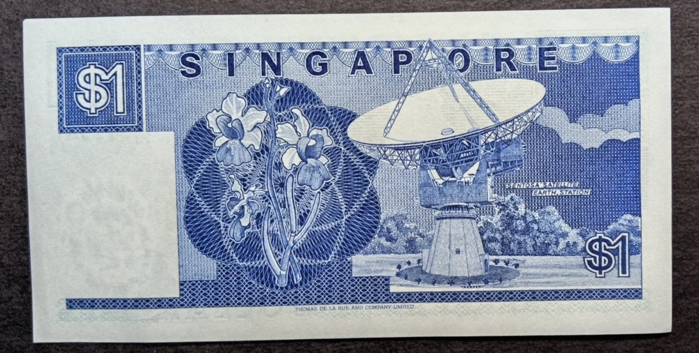Singapore 1987 1 Dollar UNC