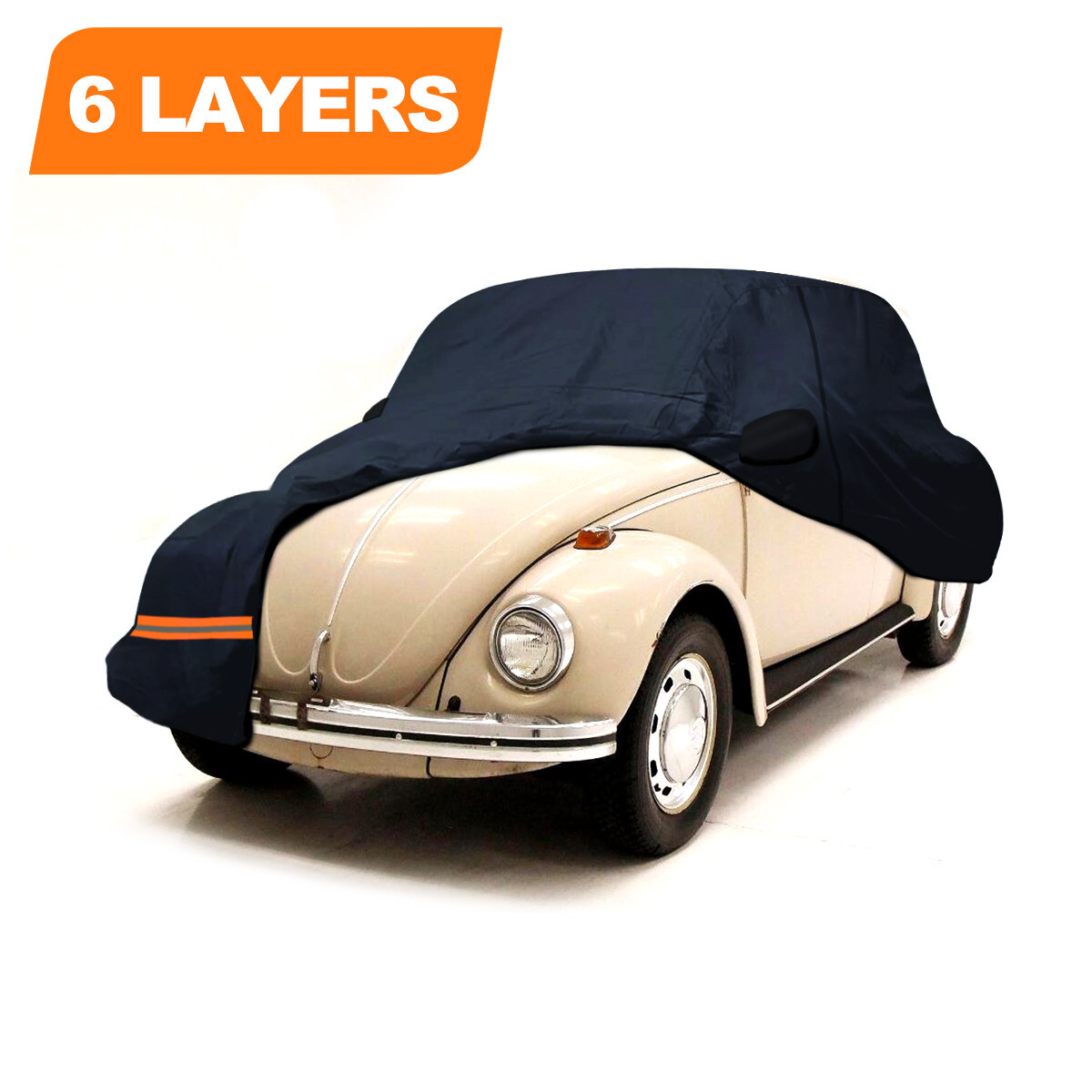 6 Layer CUSTOM FIT Volkswagen Beetle OUTDOOR CAR COVER & Cotton Zip All-Weather