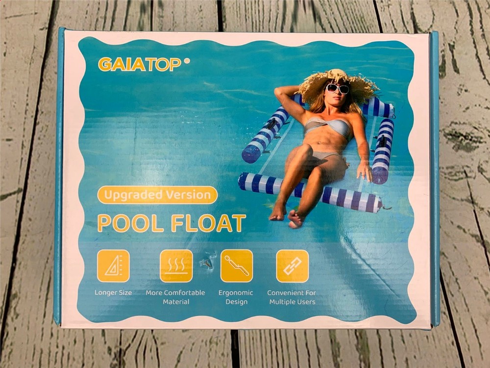 Gaiatop Hammock Inflatable Pool Floats Multi Purpose Pool Hammock Saddle