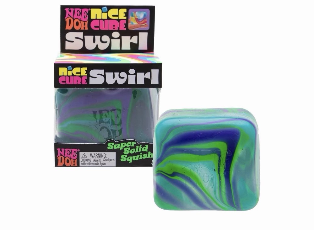 NWT NeeDoh Nice Cube Swirl Random Color