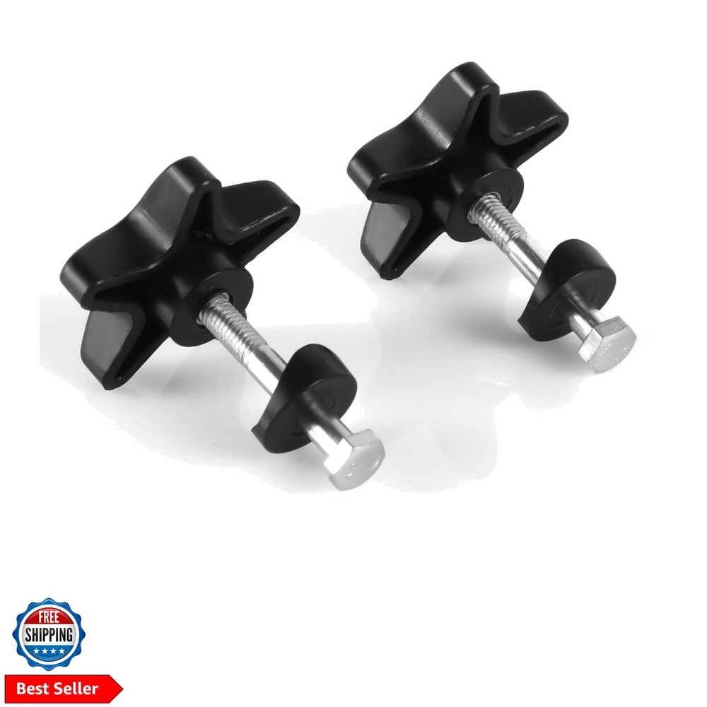 2 Sets Rollator Walker Replacement Knobs, Comfortable Black Plastic Knobs, Un...