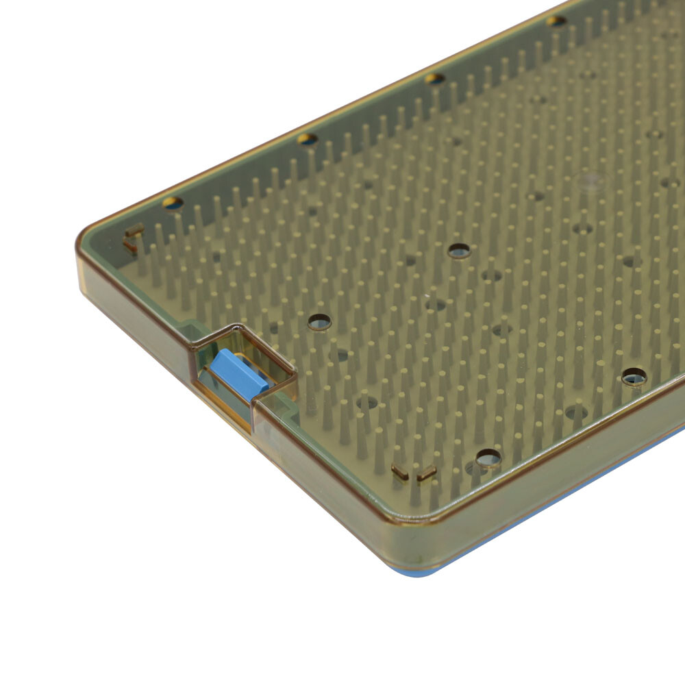 220*140*22 Medium PPSU Plastic Sterilization Tray Case for Surgical Instruments