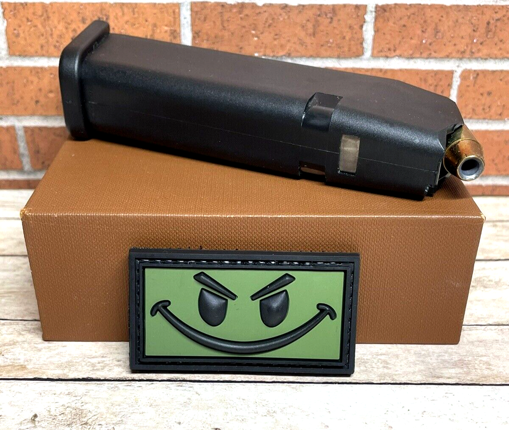 Tactical PVC Patch - Evil Smiley Face Patch - Morale Funny Happy Face Patch