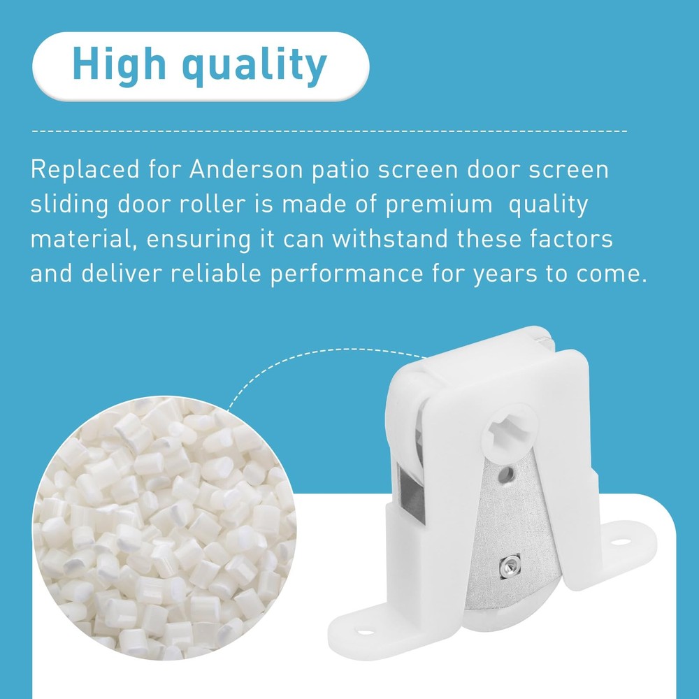 Sliding Screen Door Rollers Replacement Kit Fit for Andersen Part #1274104 (B...