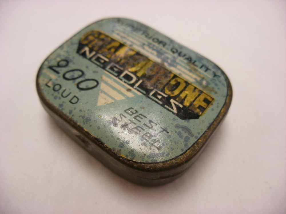 Phonograph Gramophone Needle Tin - 200 Gramophone Superior - Empty