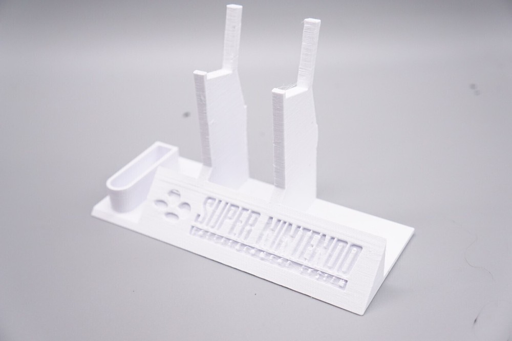 Controller Holder Display for SNES Super Nintendo Controllers *White*