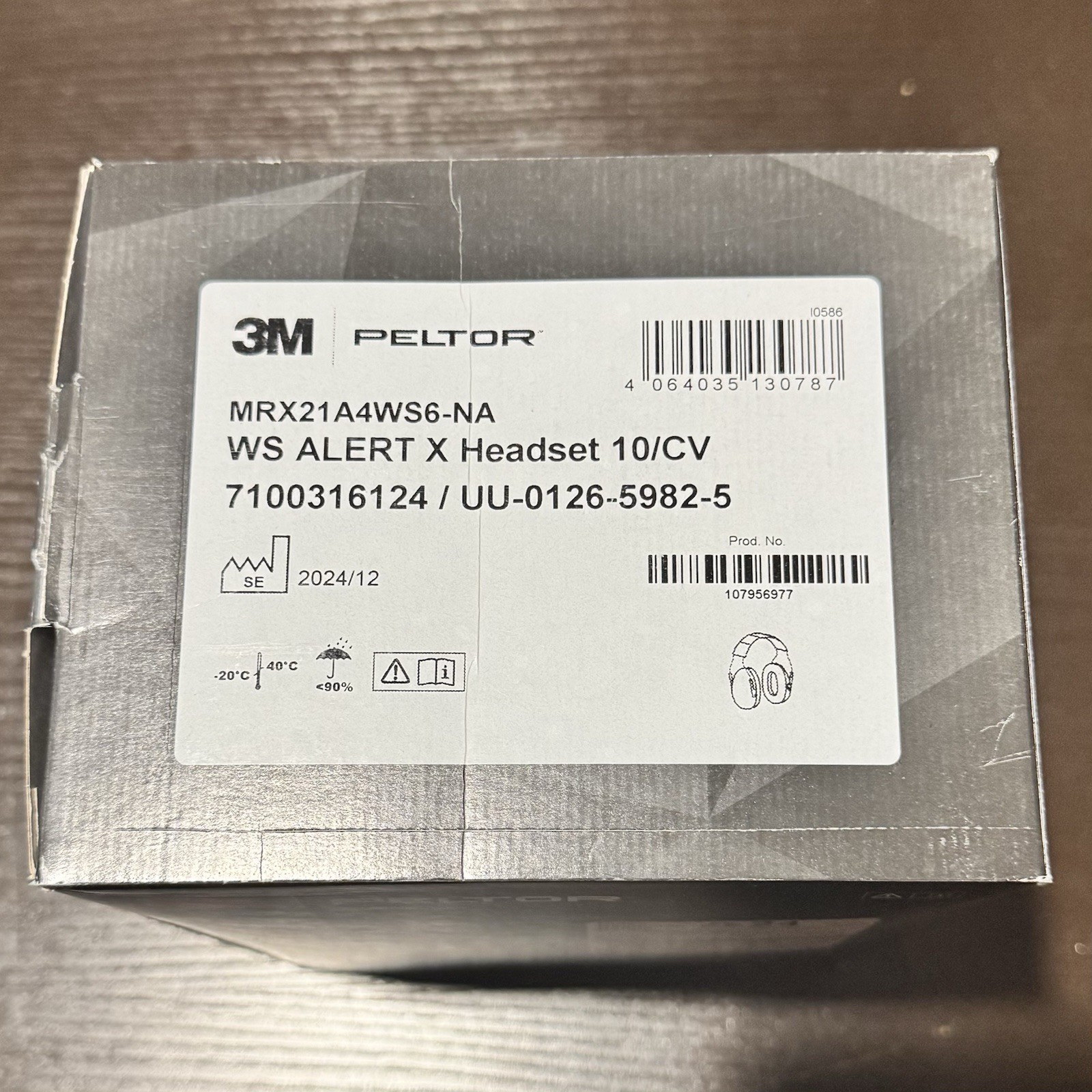 3M PELTOR WS ALERT X Wireless Bluetooth Hearing Protection Headset 23 dB