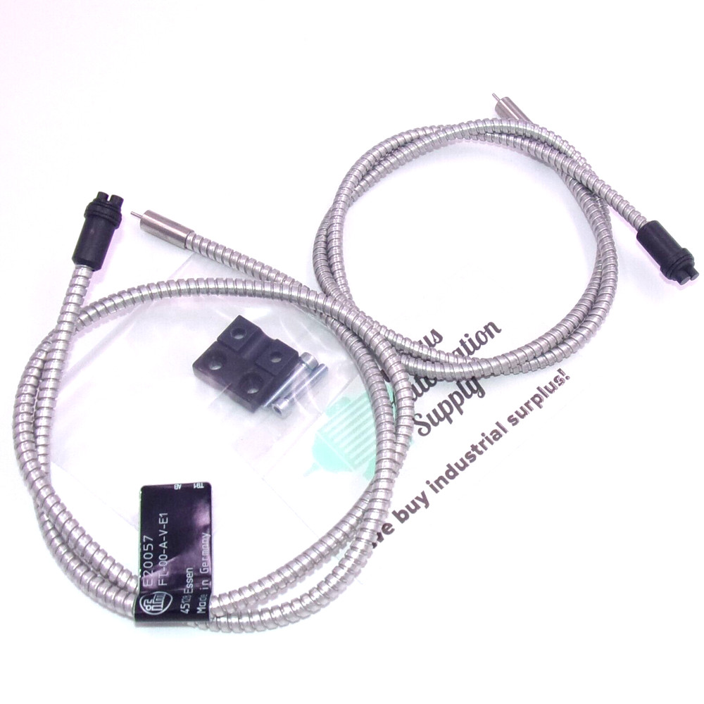 x2 IFM Efector 200 Fiber Optic Diffuse Reflection Sensors E20057 (FT-00-A-V-E1)