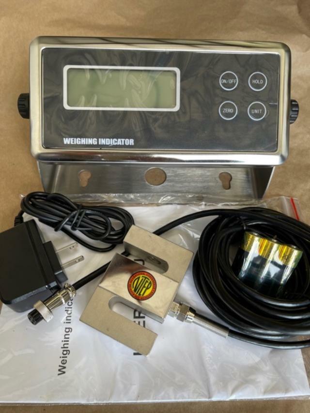 Compression Scale 3000X0.5 lb S Type load cell / Digital Indicator,20' Cable,New