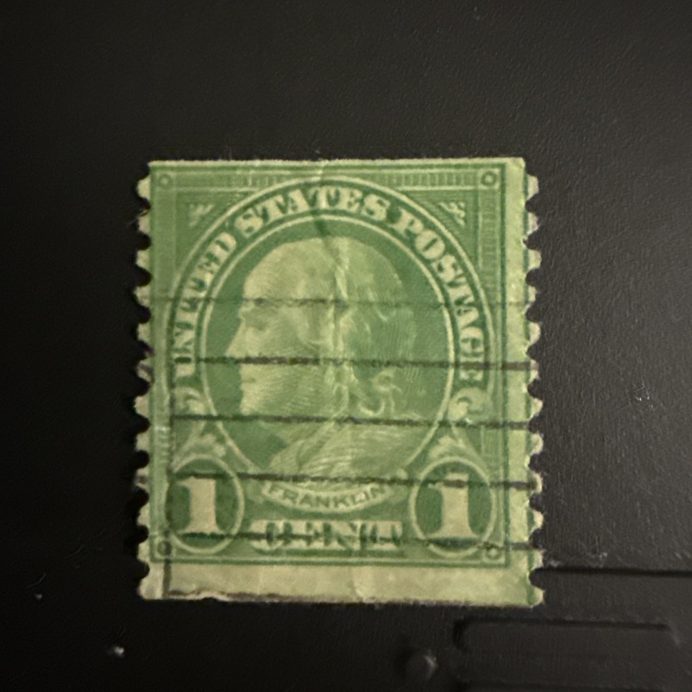 Ben Franklin 1 cent stamp Green