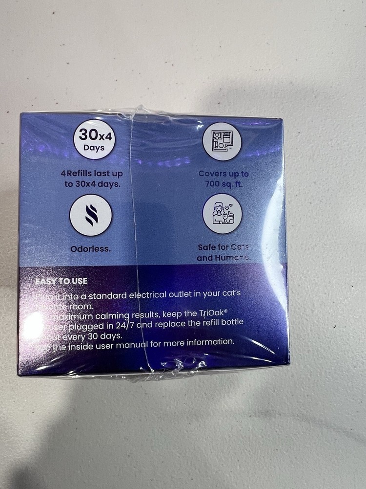 TriOak Calming Pheromone Diffuser Refill 4 Pack for Cats