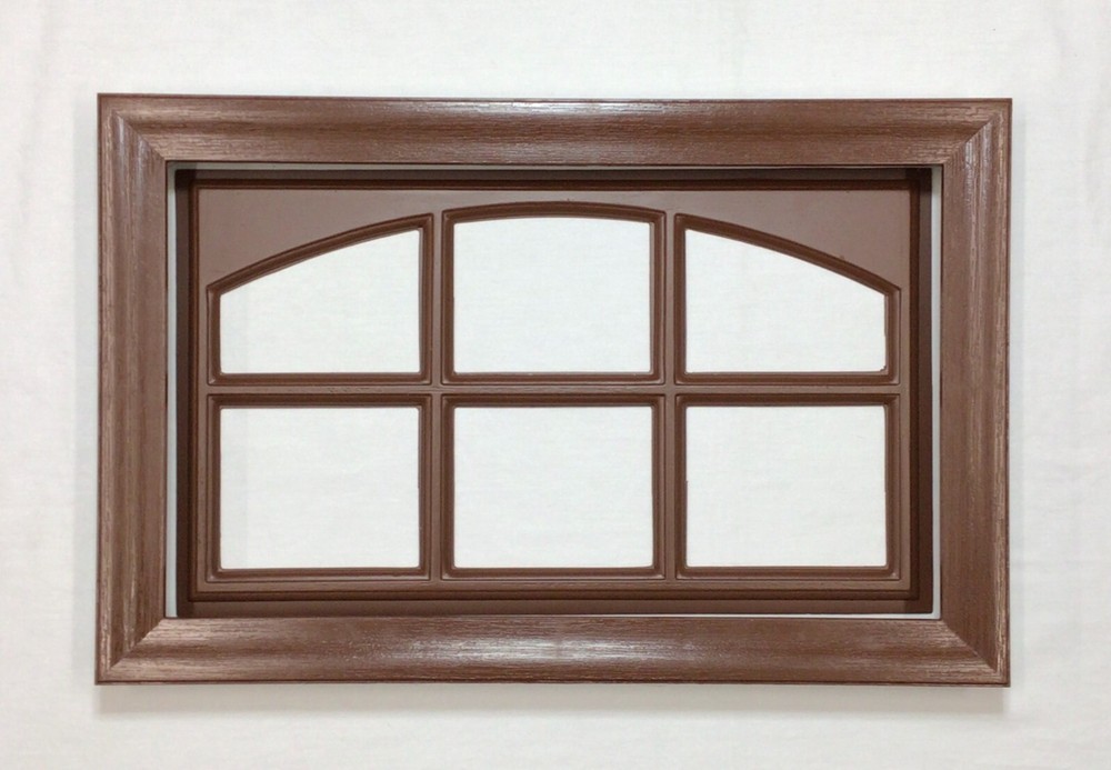 Walnut Amarr Garage Door Window Kit Short Panel Frame Insert Grill Glass Options