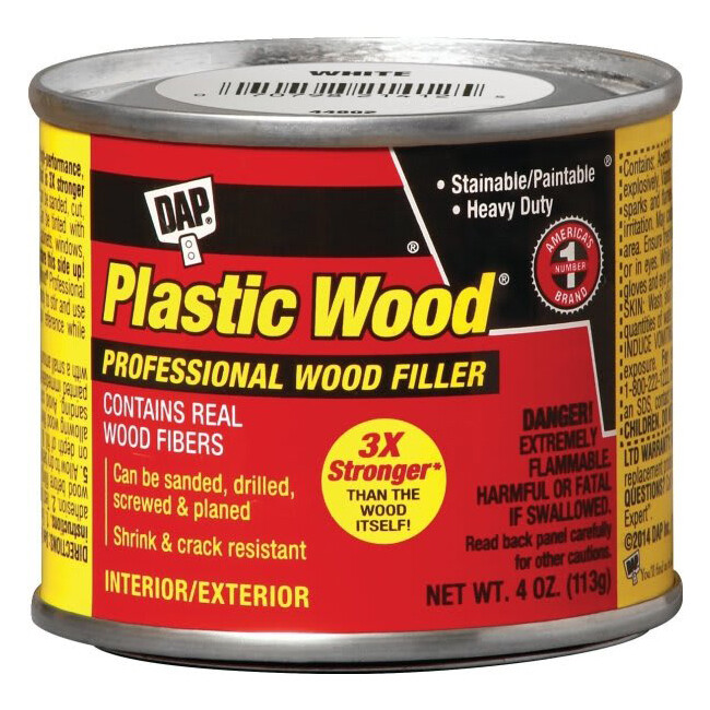 DAP Plastic Wood Professional Solvent Wood Filler: 4.0 oz. (Walnut)