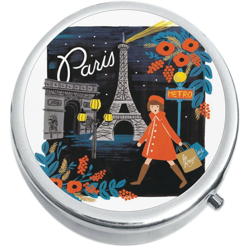 Paris Medicine Vitamin Compact Pill Box