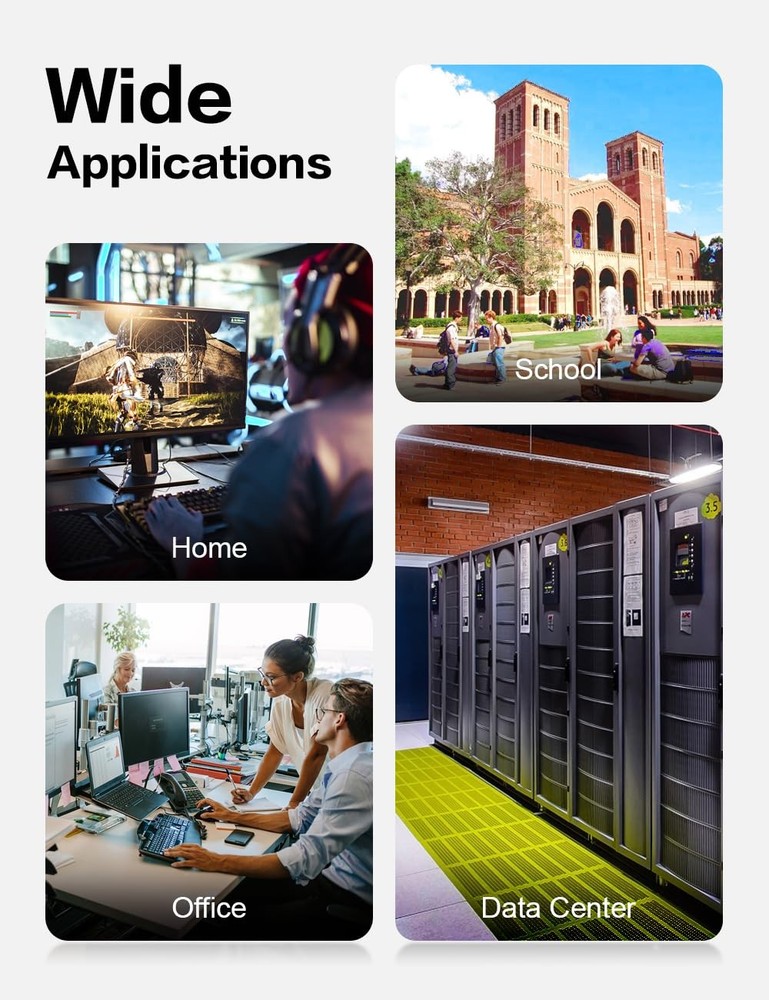 24 Port Patch Panel Cat6 Keystone Patch Panel 1U EC Listed UTP with Smart Cab...