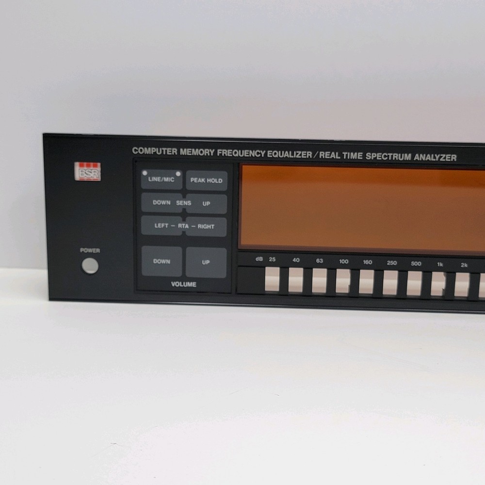 EXCELLENT - ORIGINAL FRONT PANEL REPLACEMENT PART - BSR 4000XR EQ Equalizer
