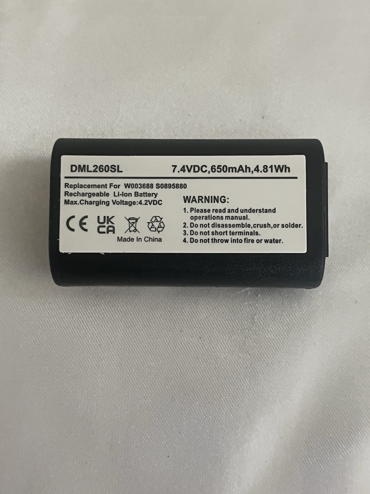 650mAh Battery for 3M PL200 DYMO 260P LabelManager PnP 14430 S0895880 W003688