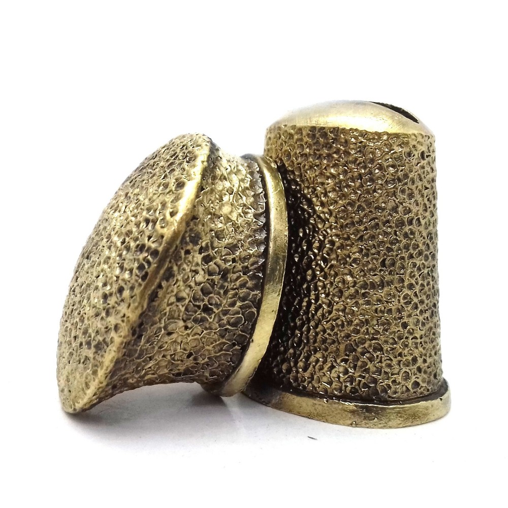 SET DIRK SOLID BRONZE FINGER GUARD BOLSTER, POMMEL CUSTOM KNIFE MAKING