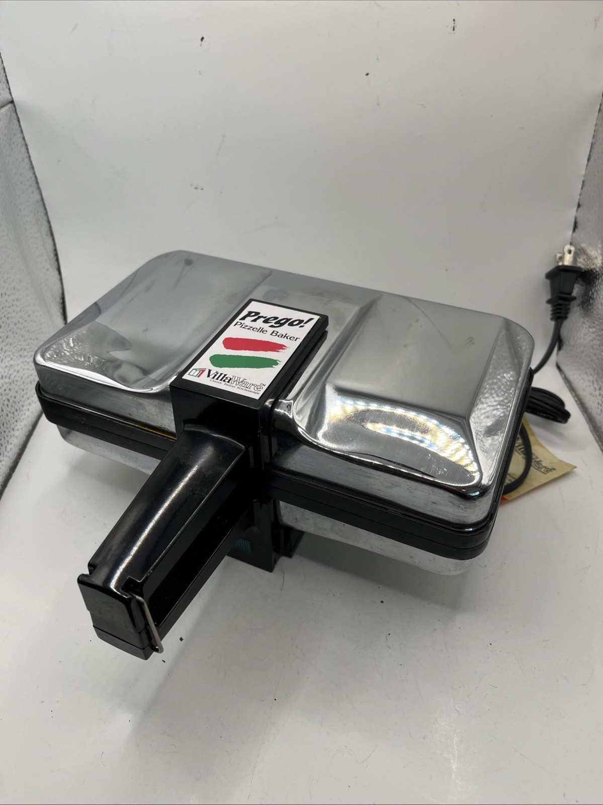 💥Excellent VillaWare Prego Pizzelle Baker Maker 3600-NS Italian Cookie Mold