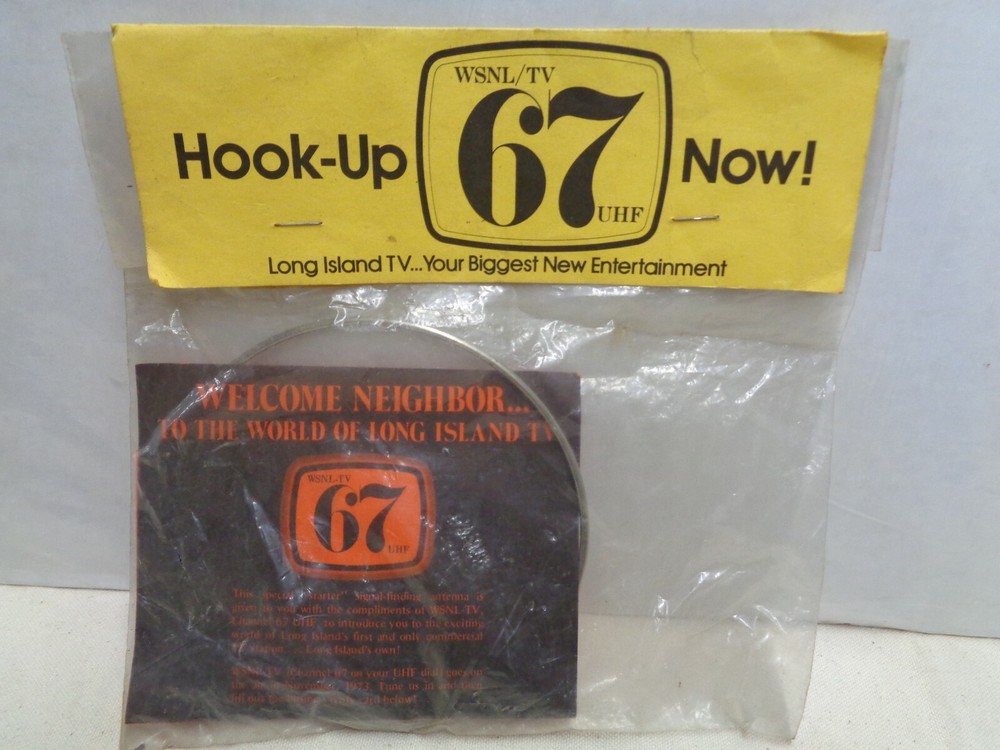 1973 UHF TV hook up device in Package pre-cable TV Long Island Channel 67 NYC