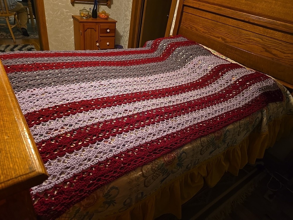 New Handmade Crocheted Afghan