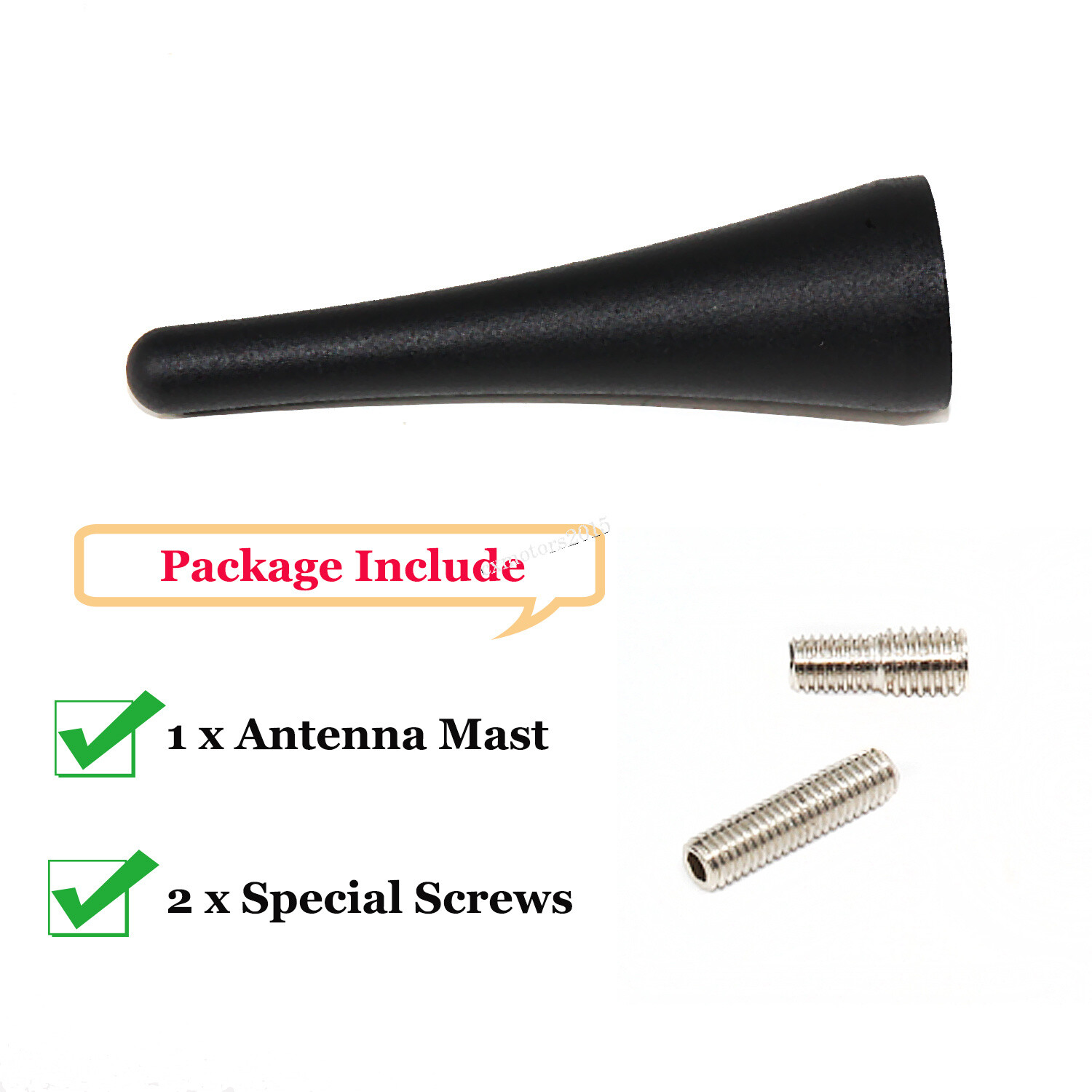 3.8" Short Stubby Antenna Mast Radio Signal Aerial For Mazda MX-5 Miata 06-20