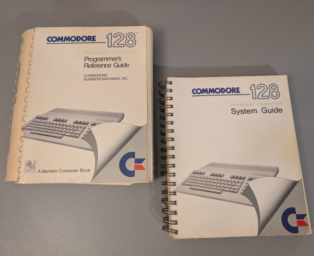 Commodore 128 Programmer's Reference Guide & System Guide - 1980s Computer Books