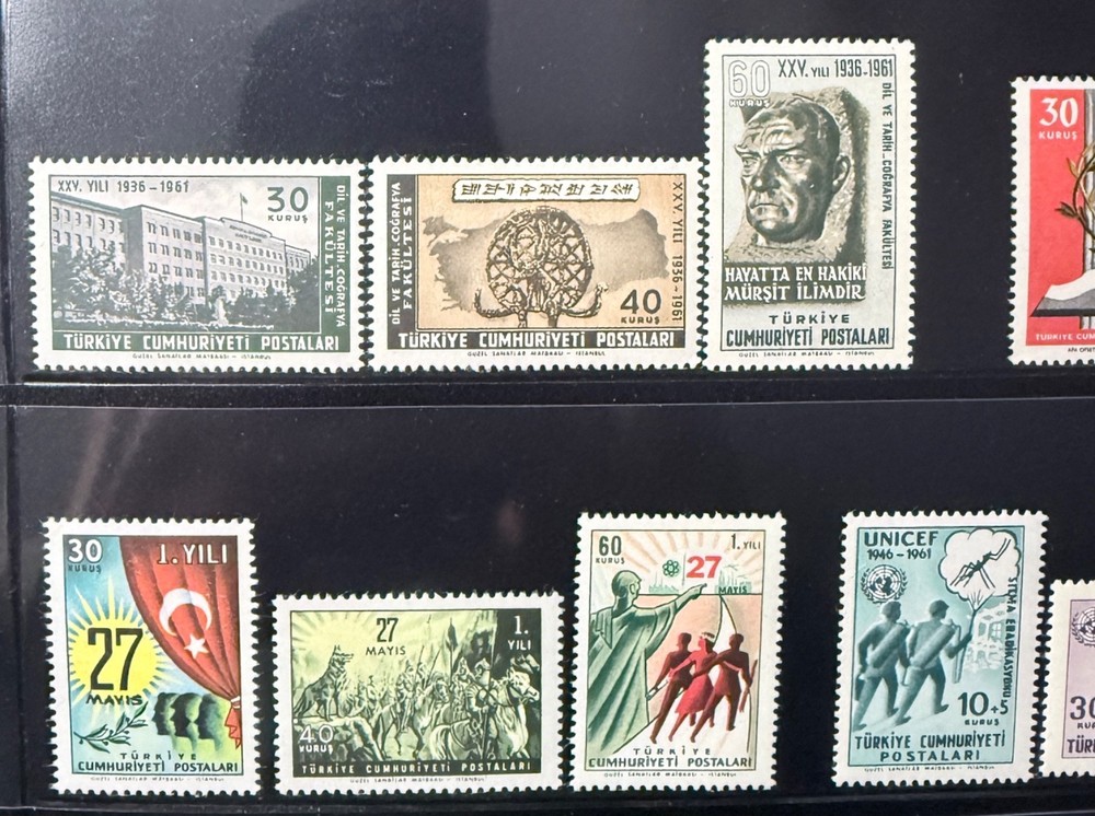 TURKEY 1961 COMPLETE YEAR SET MNH