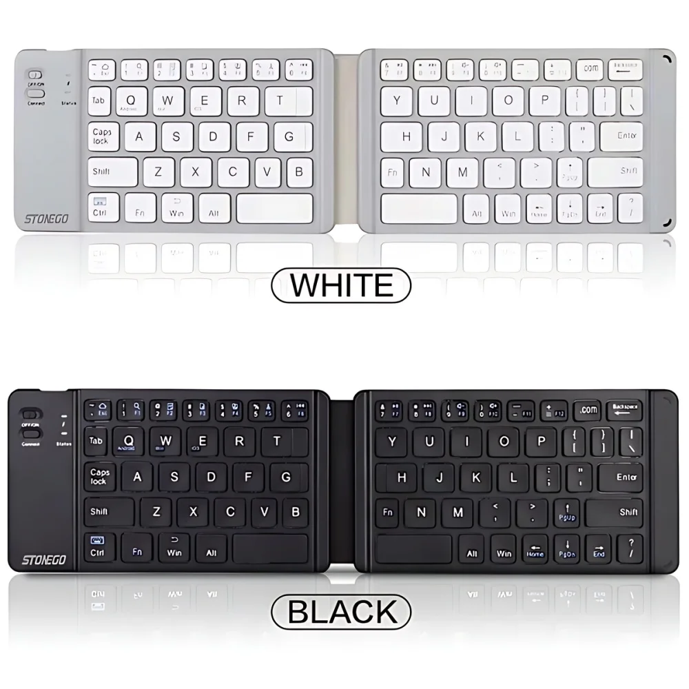Mini Foldable Wireless Bluetooth Keyboard for PC Laptop iPhone iPad iOS Tablet