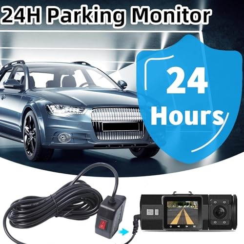 OBD Power Cable for Dash Camera, OBD to Type C Dash Cam Hardwire Red Button