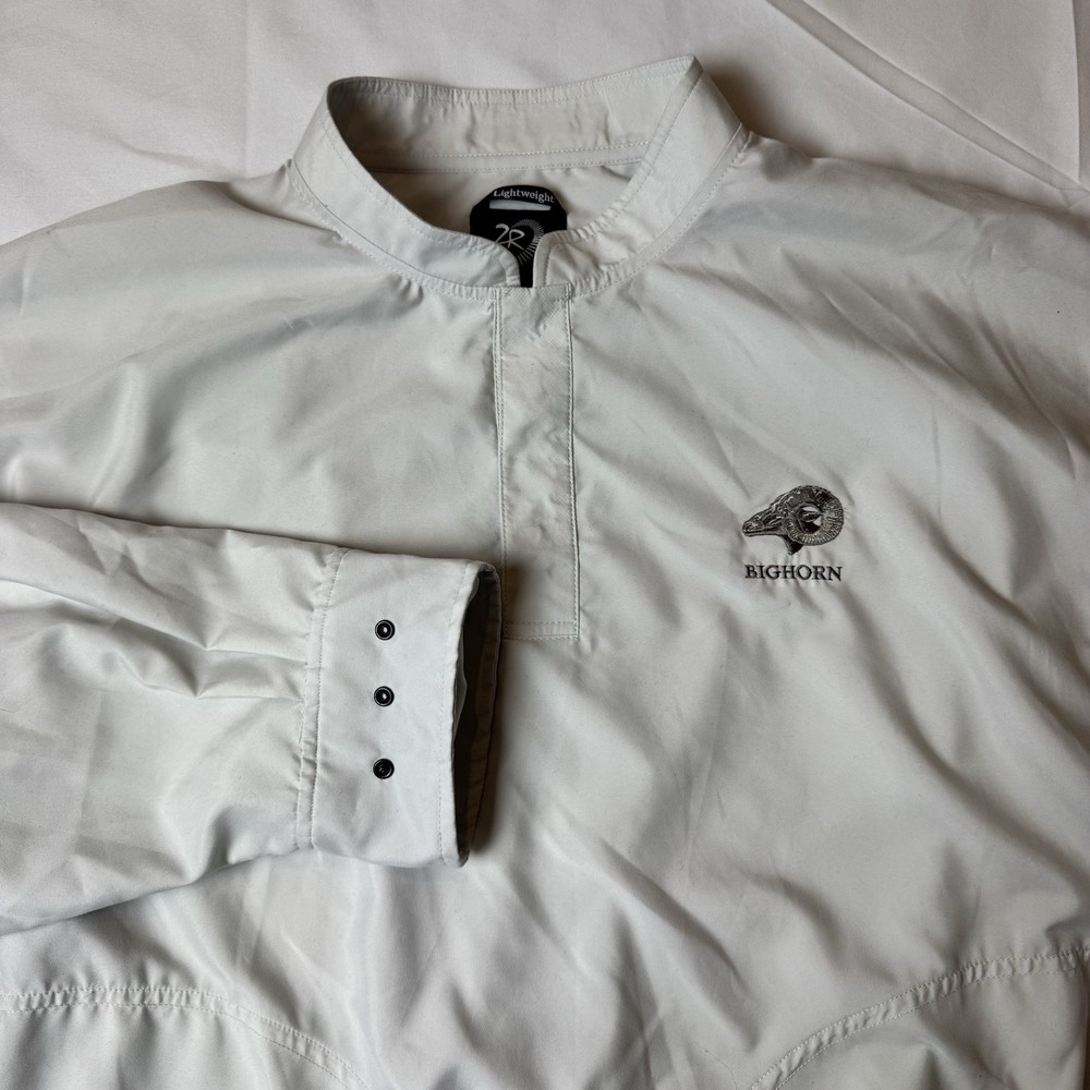 Zero Restriction Snap Pullover Golf Windbreaker Big Horn Light Gray Mens' Large