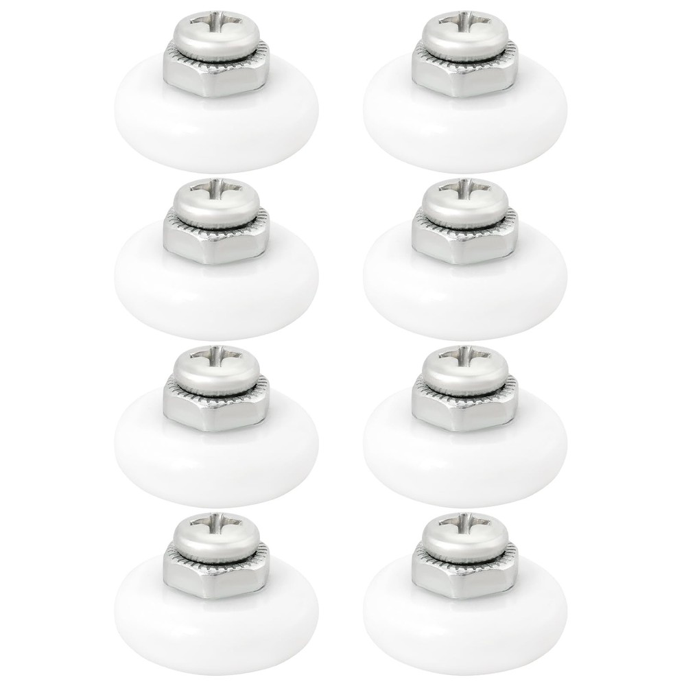 Micro Traders 8pcs Oval Edge Shower Door Rollers Sliding Wheels Sliding...