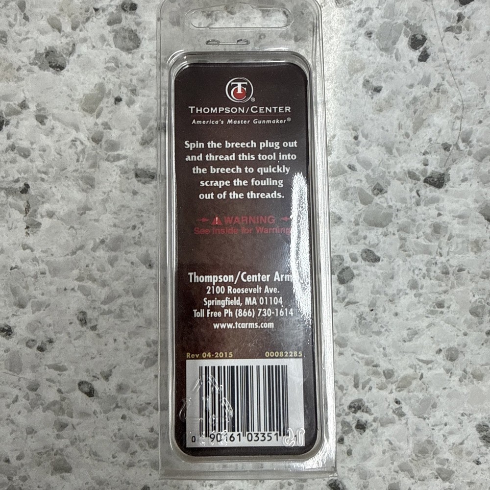 Thompson Center Breech Thread Cleaner #7499 - Made In USA Muzzleloader