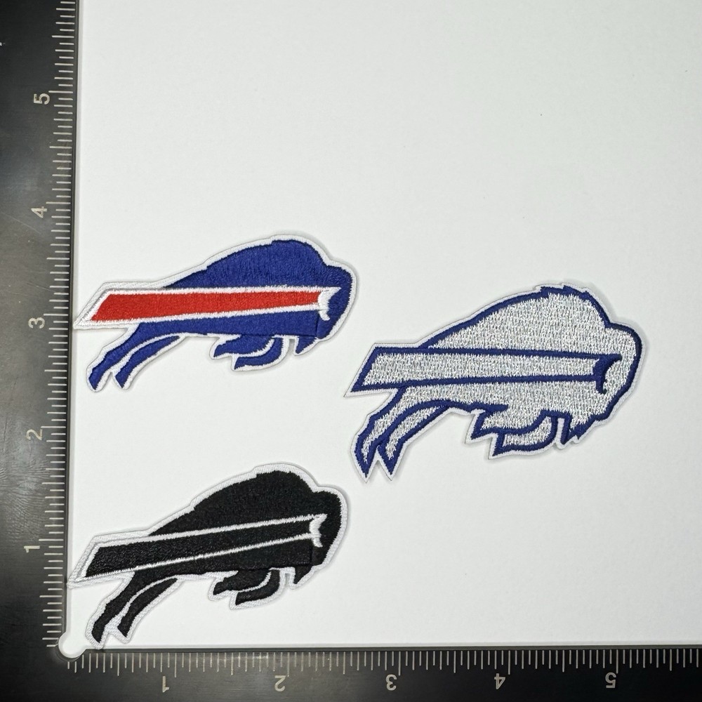 Buffalo Bills Black Iron/Sew On Embroidered Patch