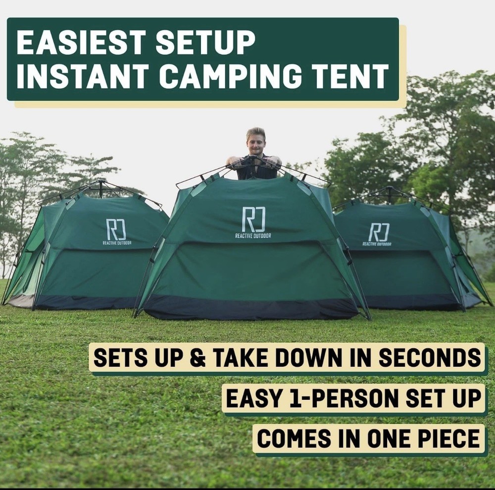Reactive Outdoor 3-Second Camping Tent Sunshade