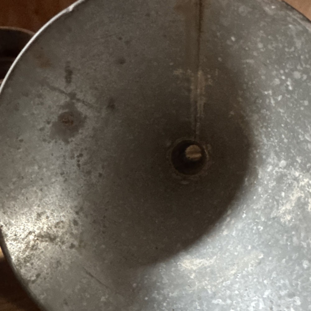6 Galvinized Funnels All Different Sizes