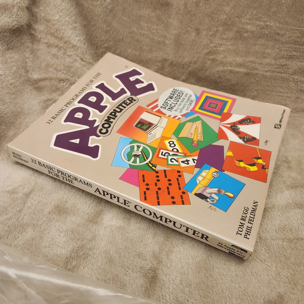 32 BASIC Programs for the Apple II Computer (Dilithium Software 1980) + Book