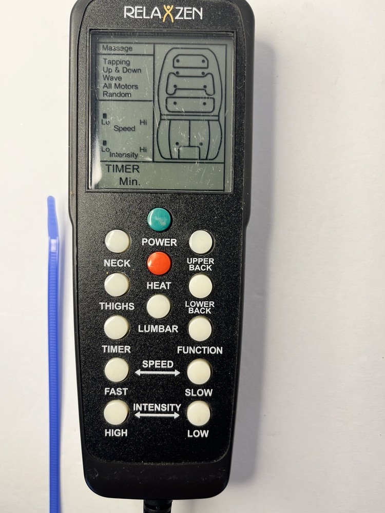RelaxZen 60-2910 Replacement Remote Control Massage Seat Controller 8 Pin Plug