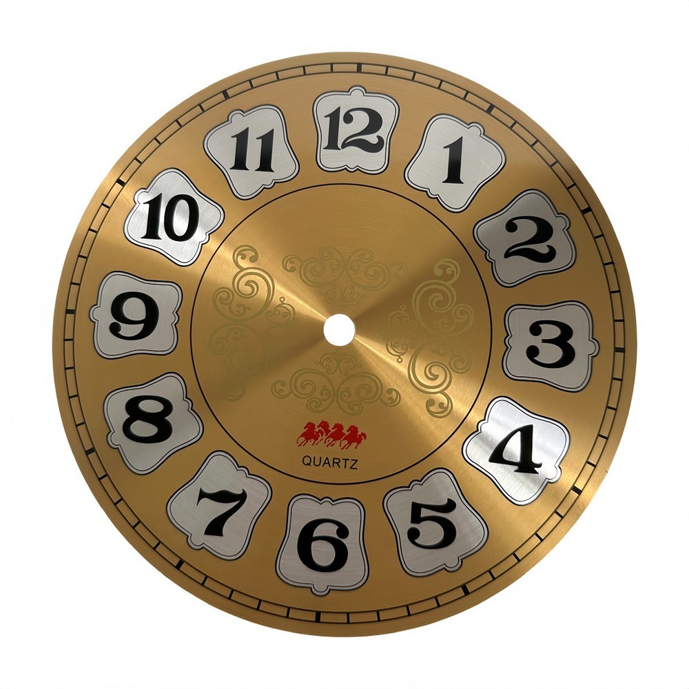 DIY Clock Face Aluminium Wall Clock Creative Application Elegant Design
