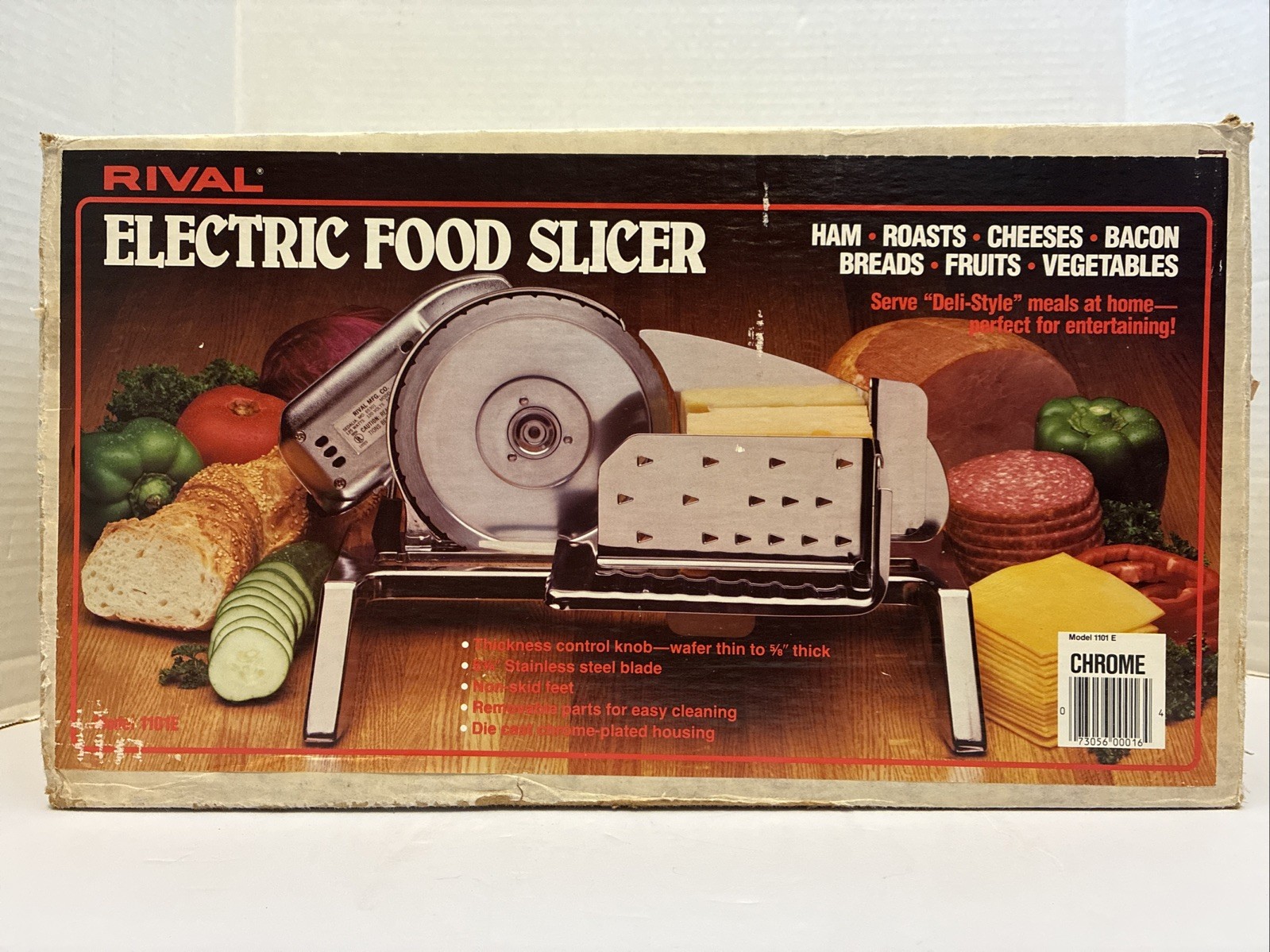 Pre-Owned/Used*Rival Electric Food Slicer w/Original Box*Model 1101/5