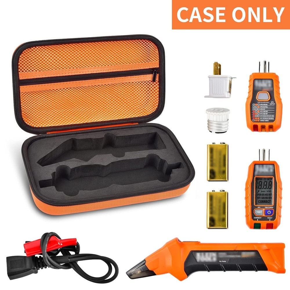 Durable Klein Tools Testers Case: Compact Storage for ET310 & RT250 - Orange