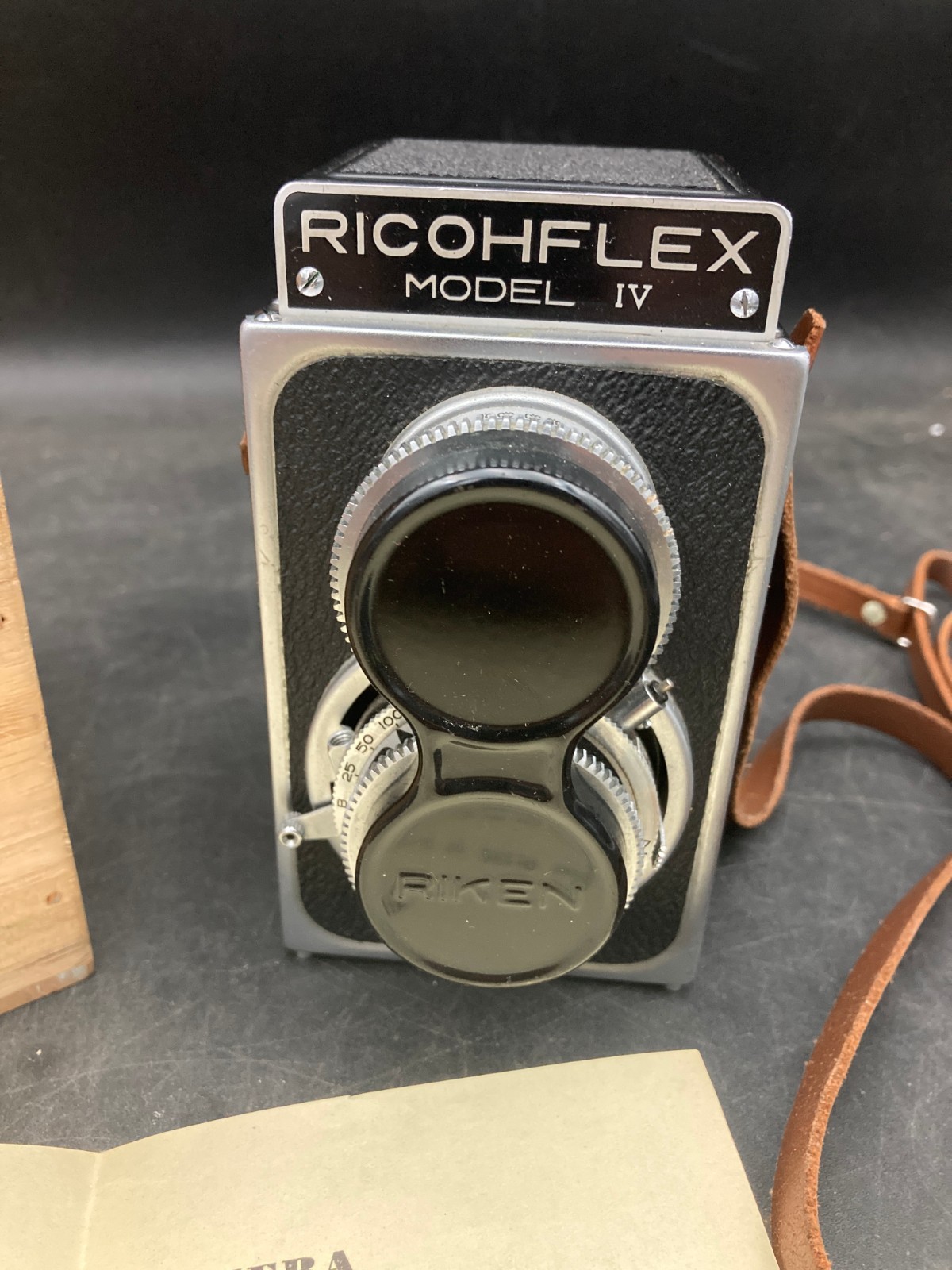 Ricohflex Model IV Vintage Camera with Box/Info Sheet Untested