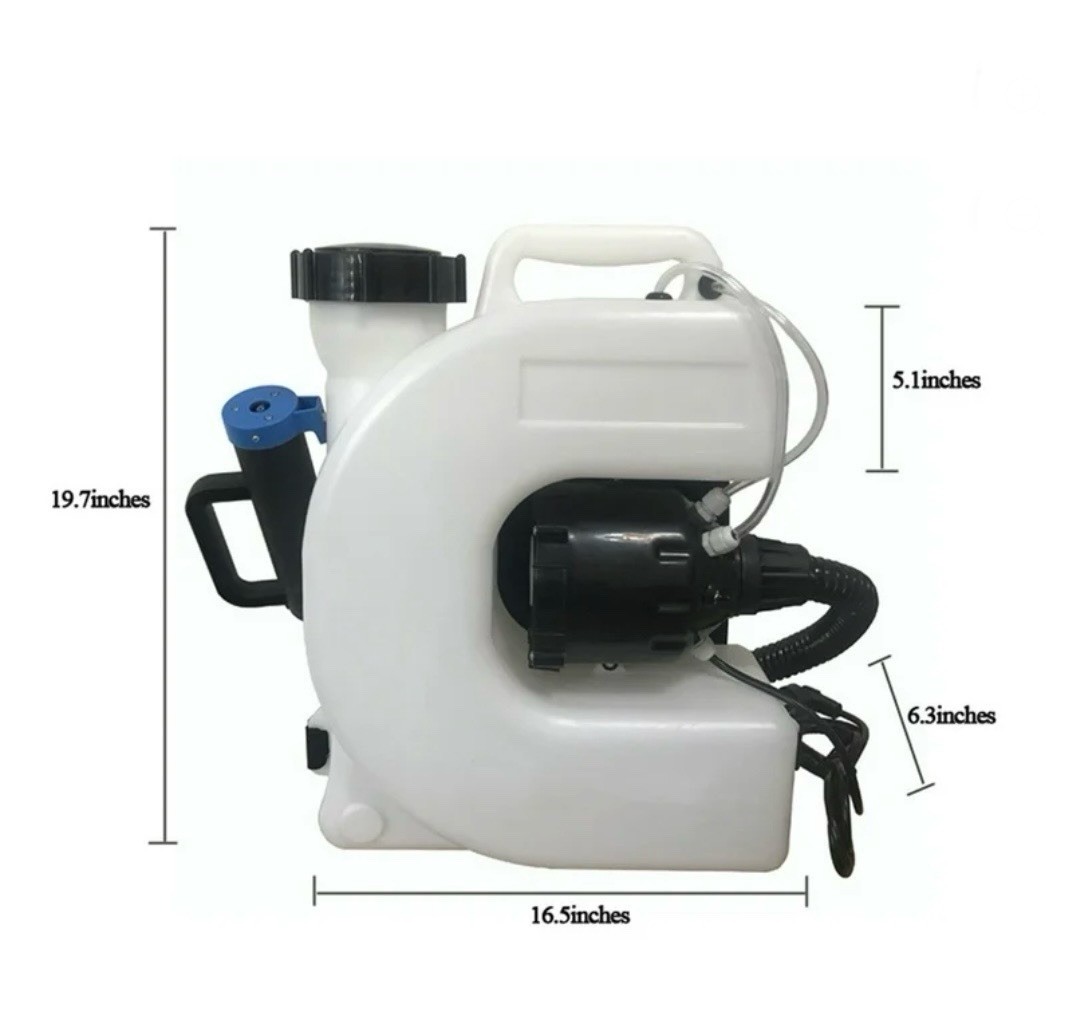 15L 1400W Electric ULV Fogger Backpack Sprayer | Cold Mist Disinfectant