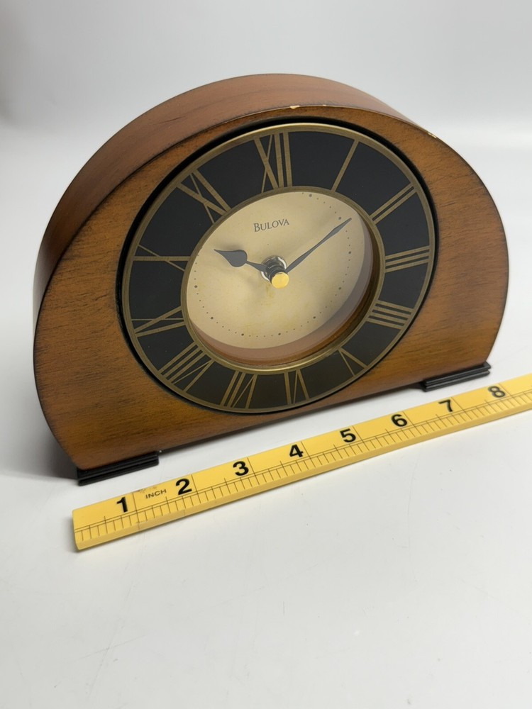 Bulova Tremont Clock Walnut Finish Some Small Chips