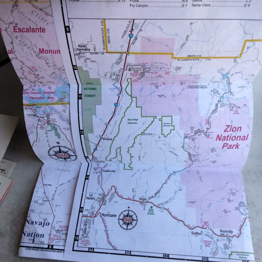Southern Utah Sectional Map AA 2014