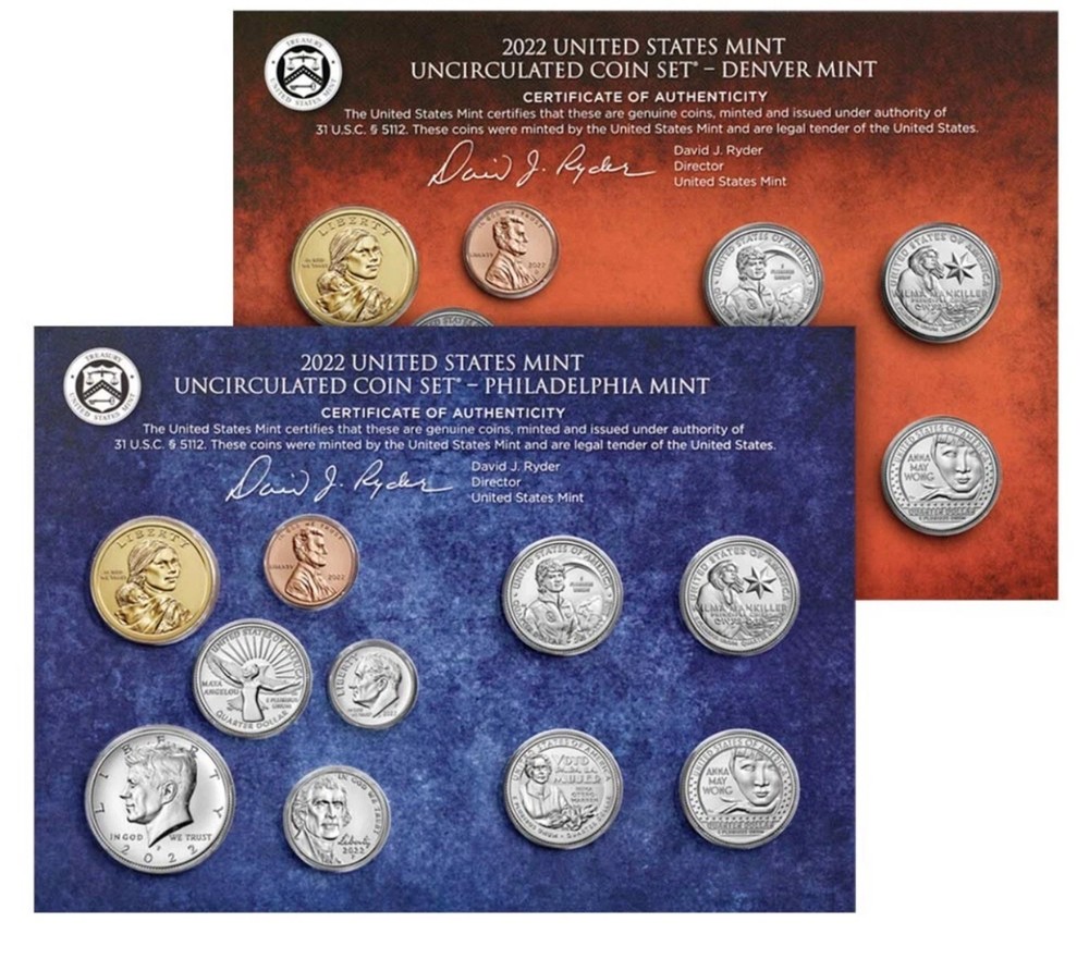 2022 PD US Mint Set (OGP) 20 coins